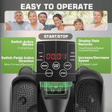 ANCHEER Under Desk Elliptical Machine – Quiet Pedal Exerciser for Seniors, Office & Home, Low-Impact Seated Leg Workout Equipment, Smart LCD Display, Remote Control